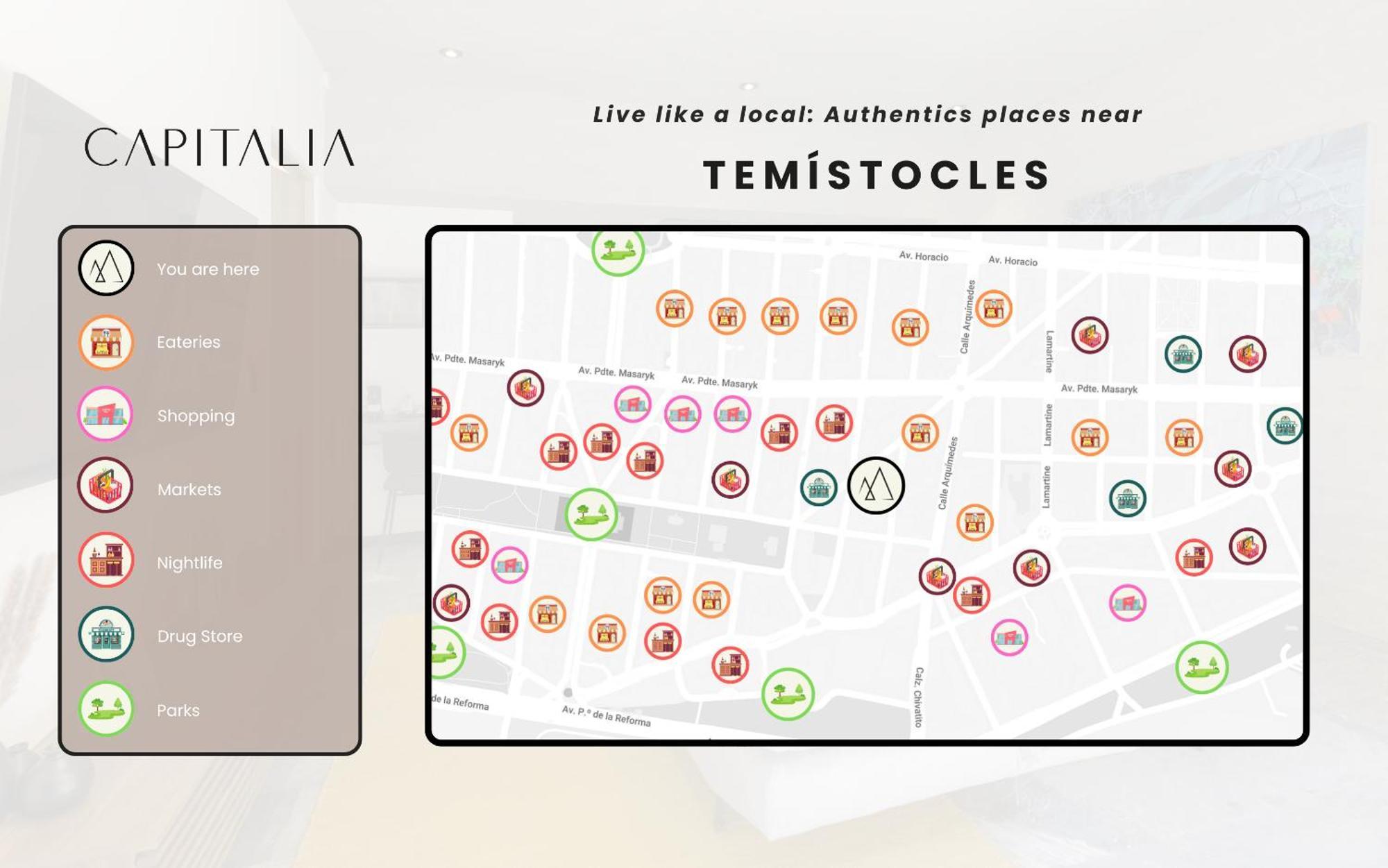 Capitalia - Luxury Apartments - Temistocles 40 Mexiko-Stadt Exterior foto